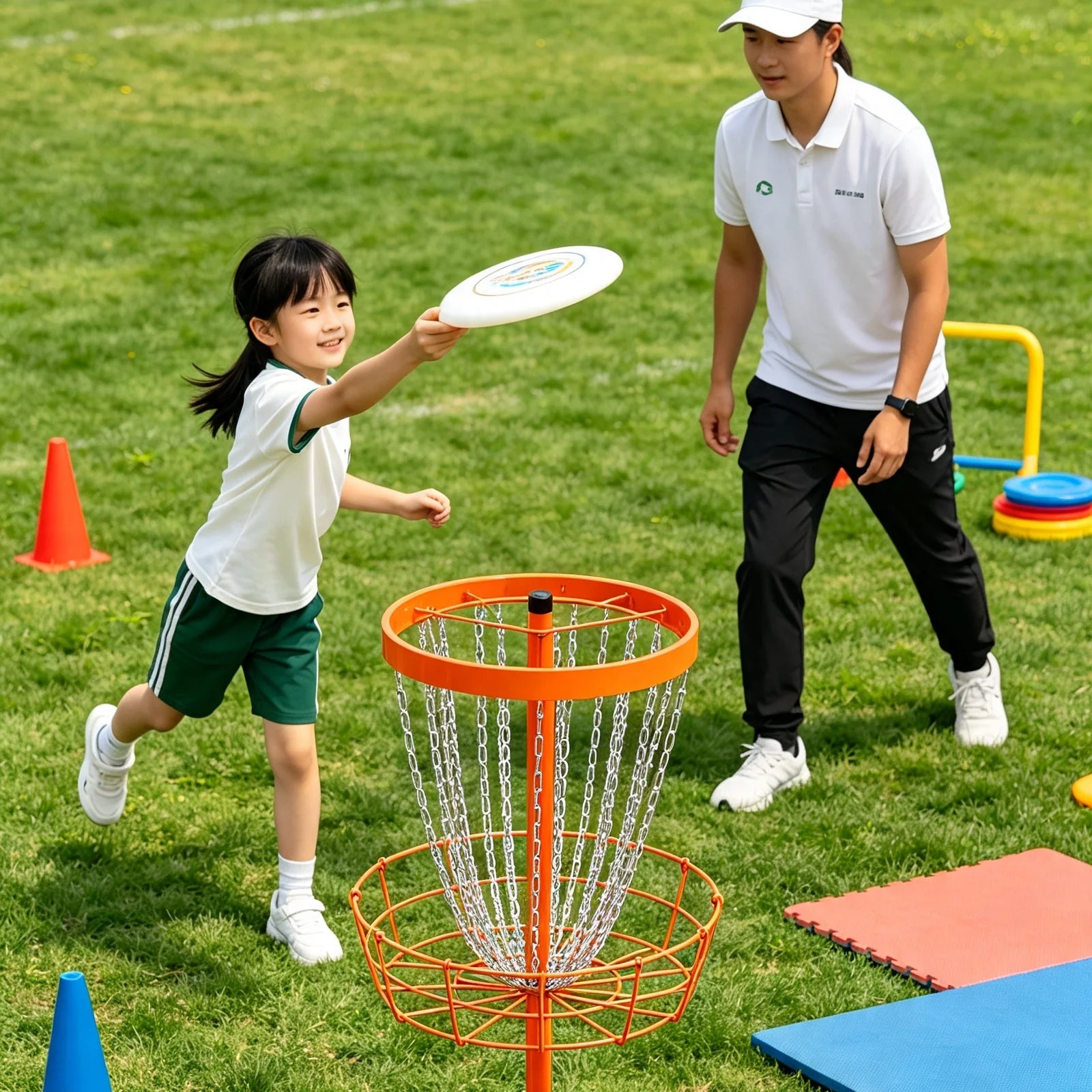 Portable Disc Golf Basket — 24 Chains, Full Size — view 3