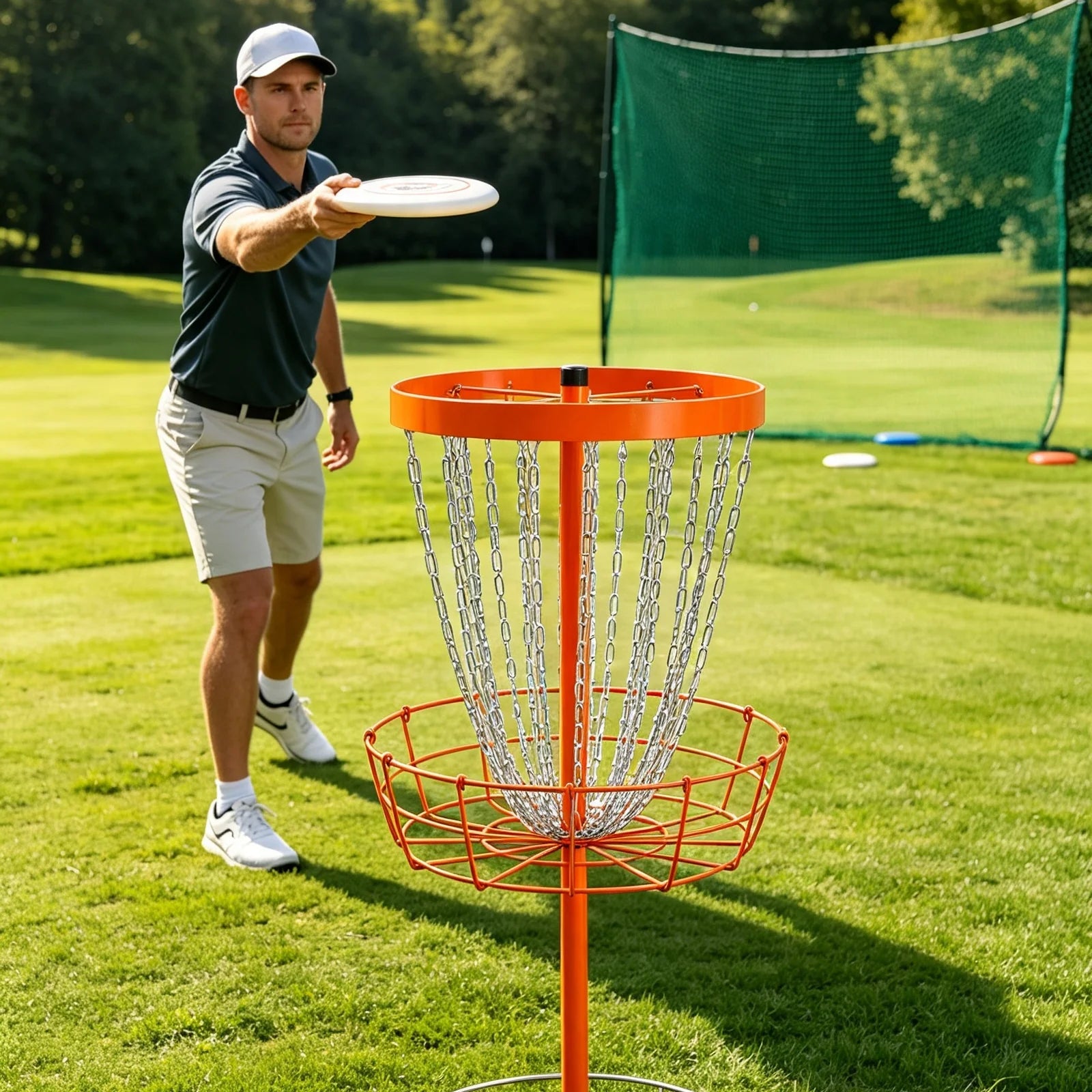 Portable Disc Golf Basket — 24 Chains, Full Size — view 4